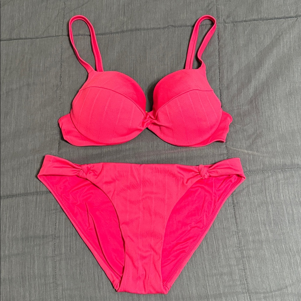 Victoria's Secret Hot Pink Pushup Bikini